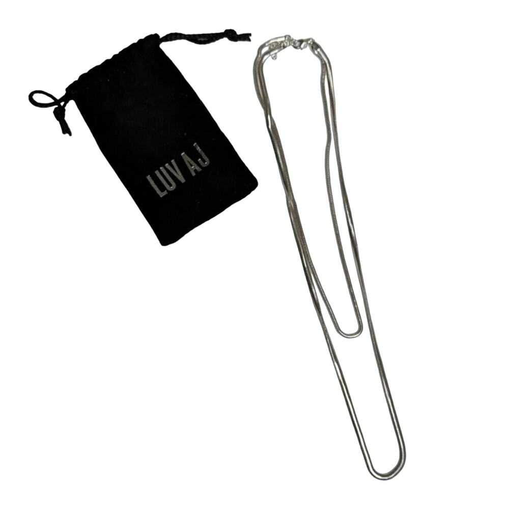 Luv AJ Cascading Snake Chain Necklace - NIP